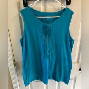 Lands' End Vibrant Blue Tank Top